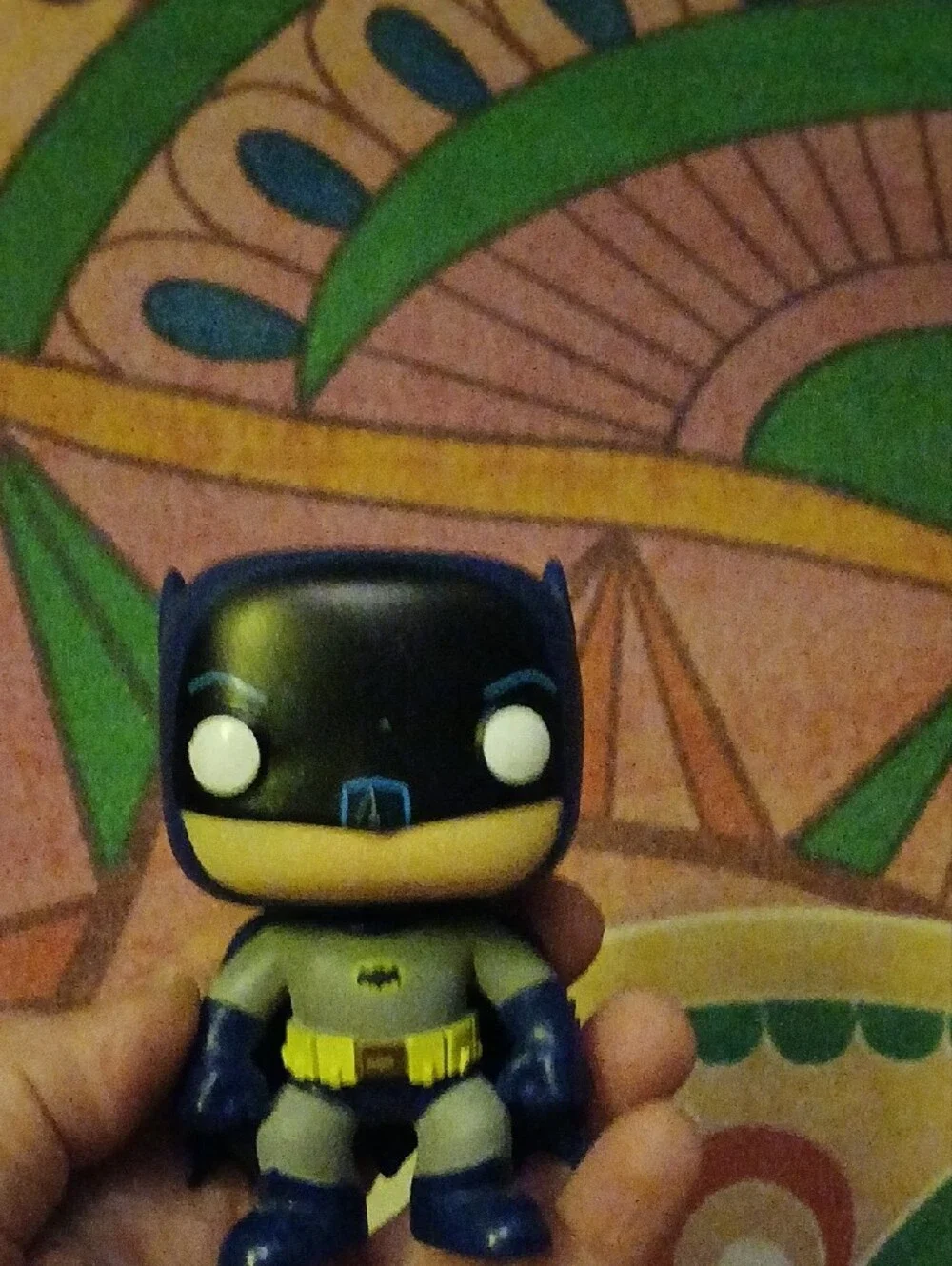 Funko Batman Collectible Vinyl Figure - Black, Gray & Blue with Yellow Belt